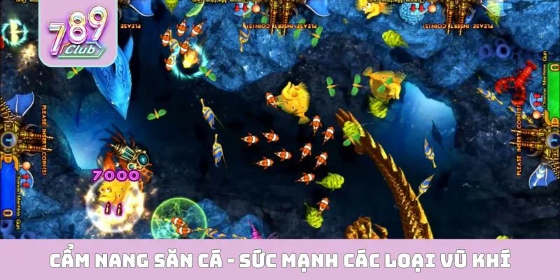 Cẩm Nang Săn Cá Dành Cho Người Mới Hốt Bạc Mỗi Ngày Cẩm nang săn cá dành cho người mới - Sức mạnh các loại vũ khí